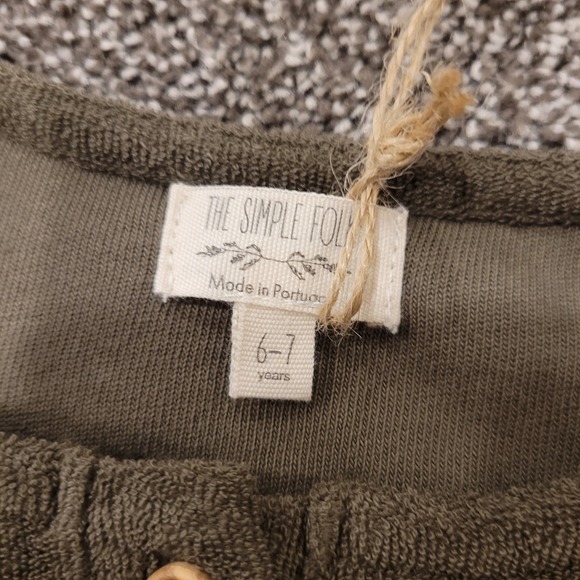 The Simple Folk Olive The Daily Playsuit Romper Kids Size 6-7 Years GOTS OEKO TE - Picture 7 of 8